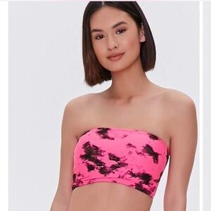 Tie-Dye Bandeau Bikini Top - from Forever 21